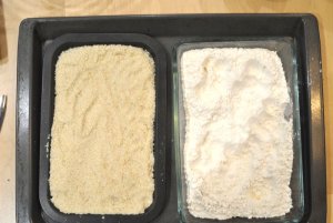 Tostar harina para hacer polvorones