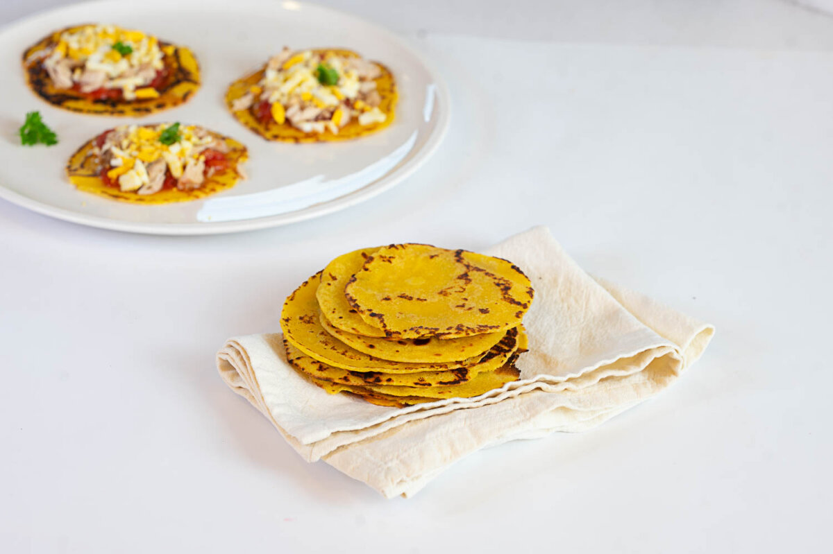 Receta de coques de dacsa con harina de maiz y trigo