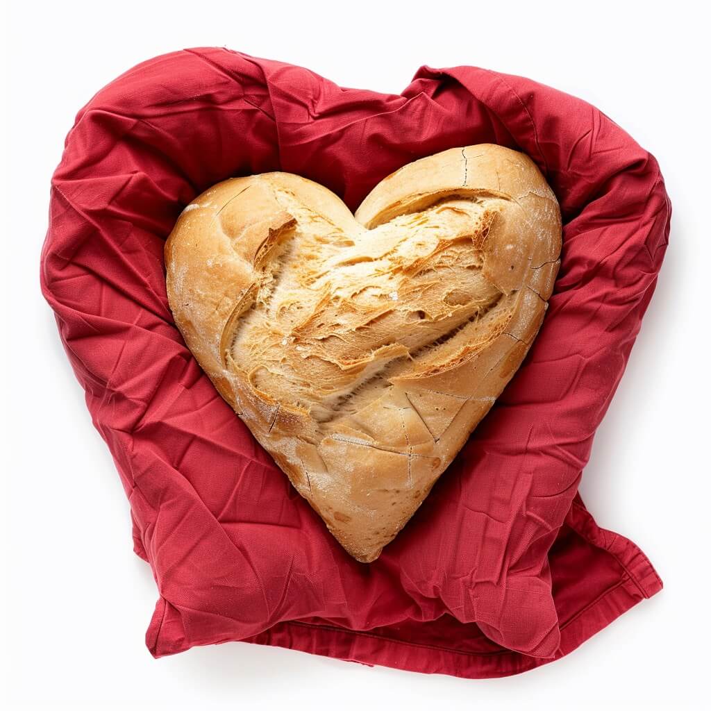 El segundo pan más fácil del mundo pan forma corazón