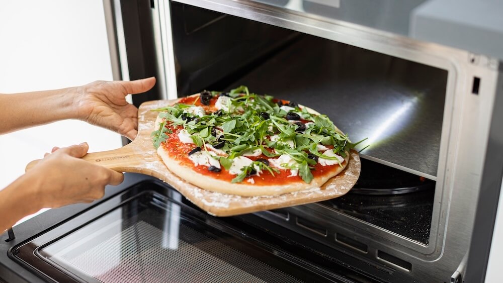 Plancha de acero para pizzas