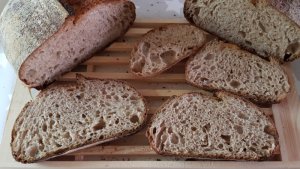 Receta de pan semi integral con masa madre de salvi sanchez